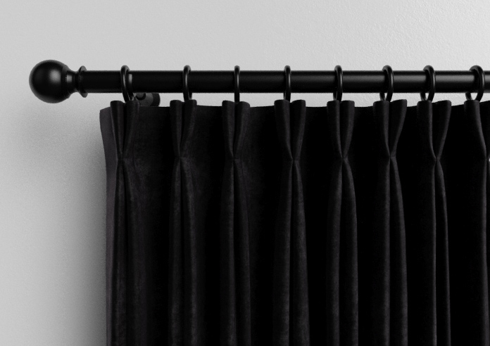 Faux Suede, Black - Made to Measure Curtains - Image 10